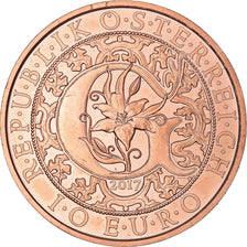 Austria, 10 Euro, 2017, Vienna, L'ange Gabriel cuivre, MS(65-70), Copper