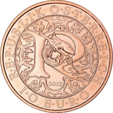 Austria, 10 Euro, Raphael - The Healing Angel, 2018, MS(65-70), Copper