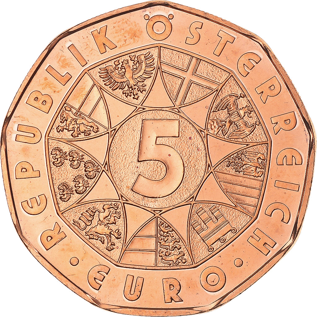 Coin, Austria, 5 Euro, 2014, Vienna, Abenteuer Arktis, MS(65-70), Copper