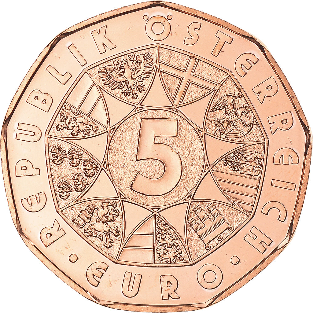 Munten, Oostenrijk, 5 Euro, 2013, Vienna, UNESCO Year of Water Cooperation, FDC