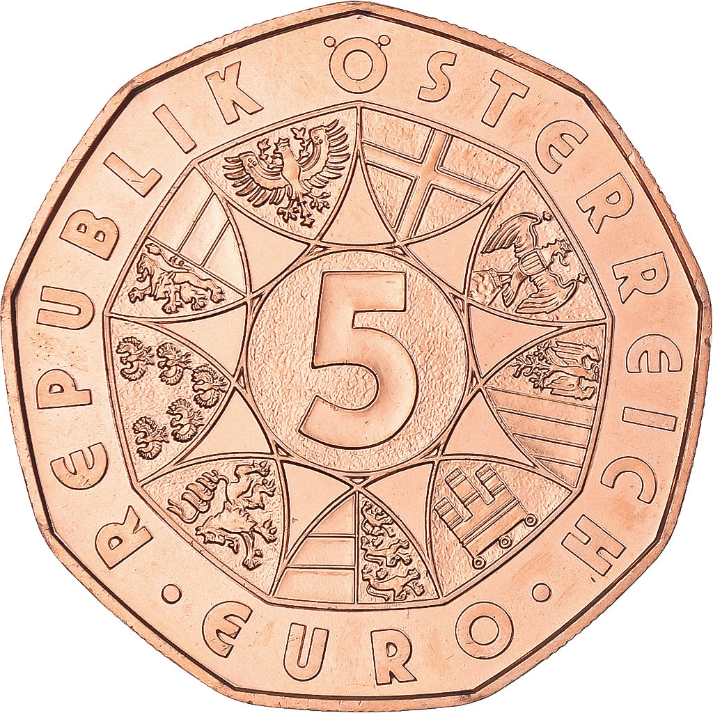 Coin, Austria, 5 Euro, 2016, Vienna, Duerer's Young Hare, MS(65-70), Copper