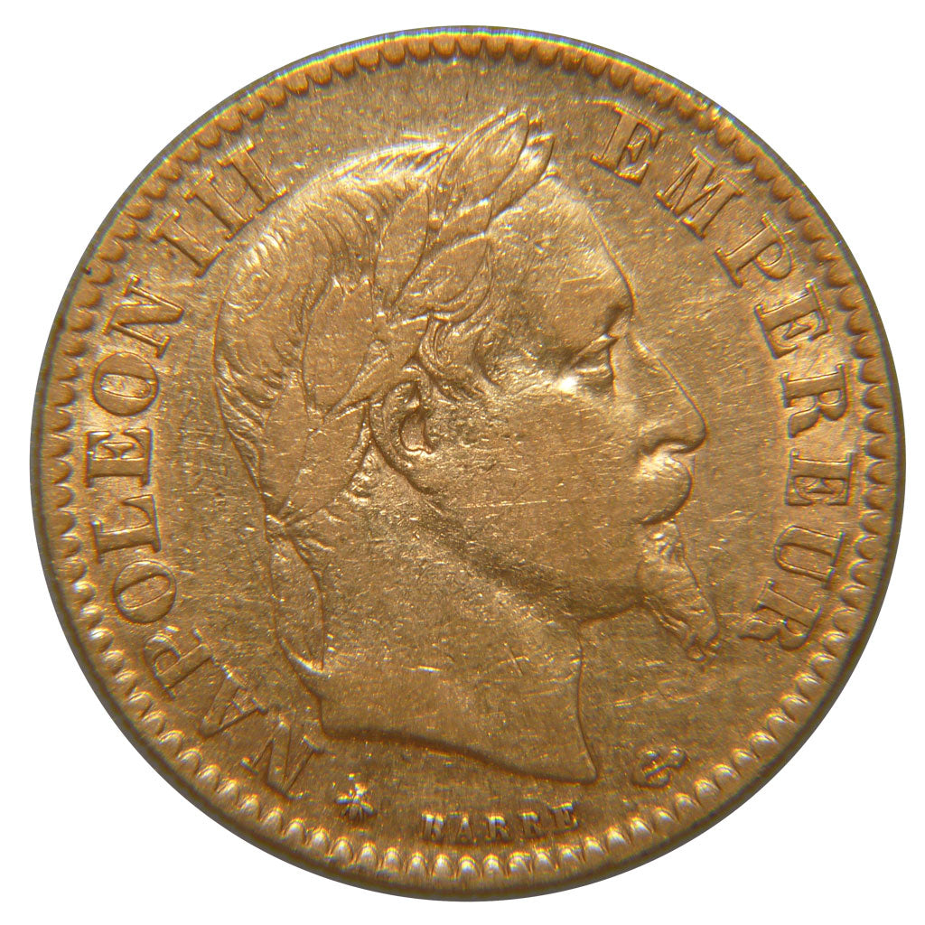 FRANCE, Napoléon III, 10 Francs, 1864, Paris, KM #800.1, EF(40-45), Gold, Gadour