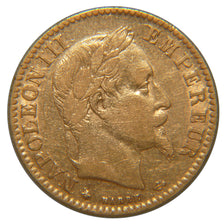 FRANCE, Napoléon III, 10 Francs, 1864, Paris, KM #800.1, EF(40-45), Gold, Gadour