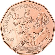 Coin, Austria, 5 Euro, 2017, Vienna, Nouvelle année 2017 cuivre, MS(65-70)