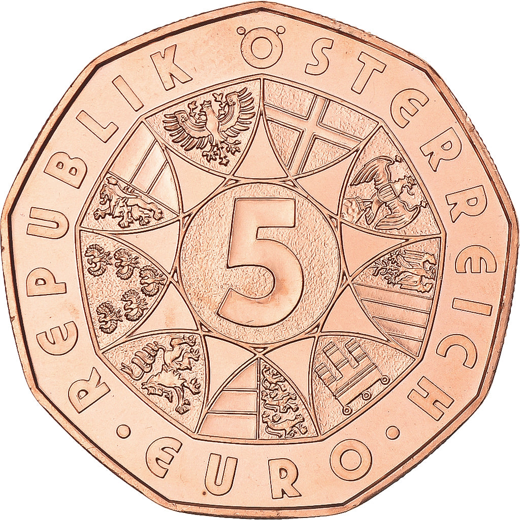 Coin, Austria, 5 Euro, 2017, Vienna, Nouvelle année 2017 cuivre, MS(65-70)