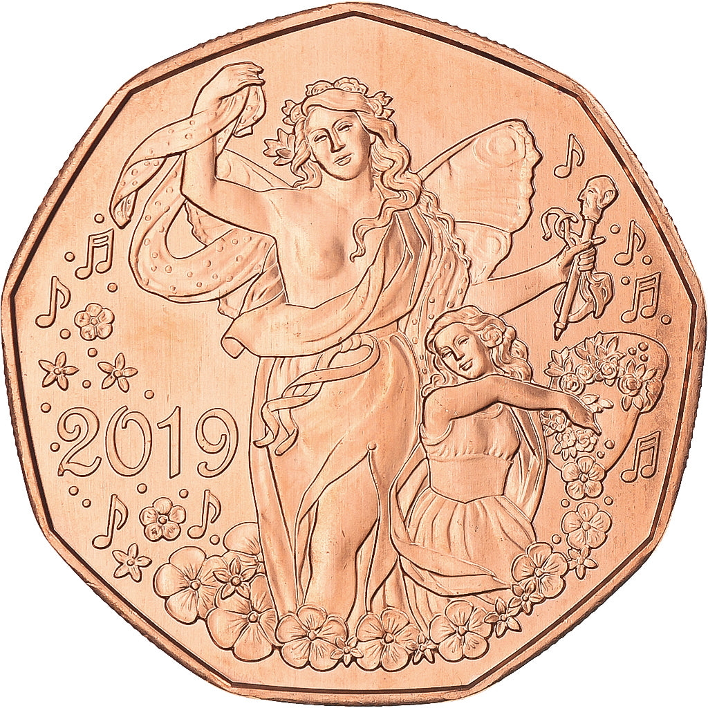 Austria, 5 Euro, New Year, 2019, FDC, Rame
