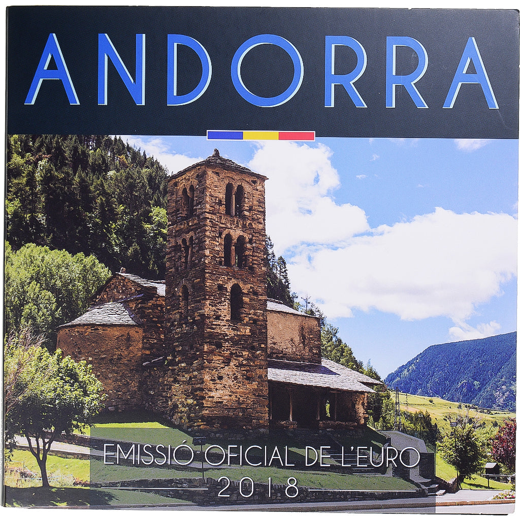 Andorre, 1 Cent to 2 Euro, 2018, BU, FDC