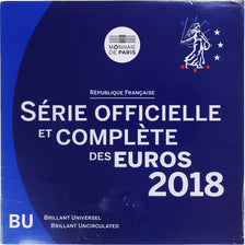 France, Euro-Set, 2018, Monnaie de Paris, BU, MS(65-70)