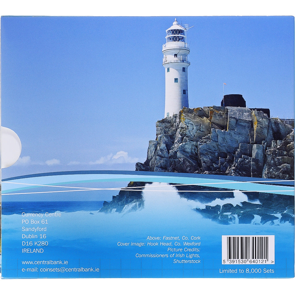Ireland, 1 Cent to 2 Euro, euro set - Ireland's lighthouses & coast guard, 2017