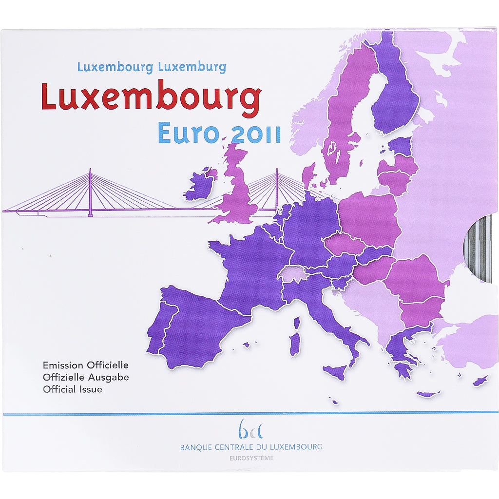 Luxemburgo, Euro-Set, 2011, Set 9 monnaies. BU  ., MS(65-70), N/D