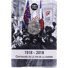 France, 10 Euro, 2018, Pessac, Centenaire de l'Armistice., FDC, Billon
