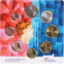 Netherlands, Euro-Set, 2014, Set 8 Monnaies euro BU., MS(65-70)