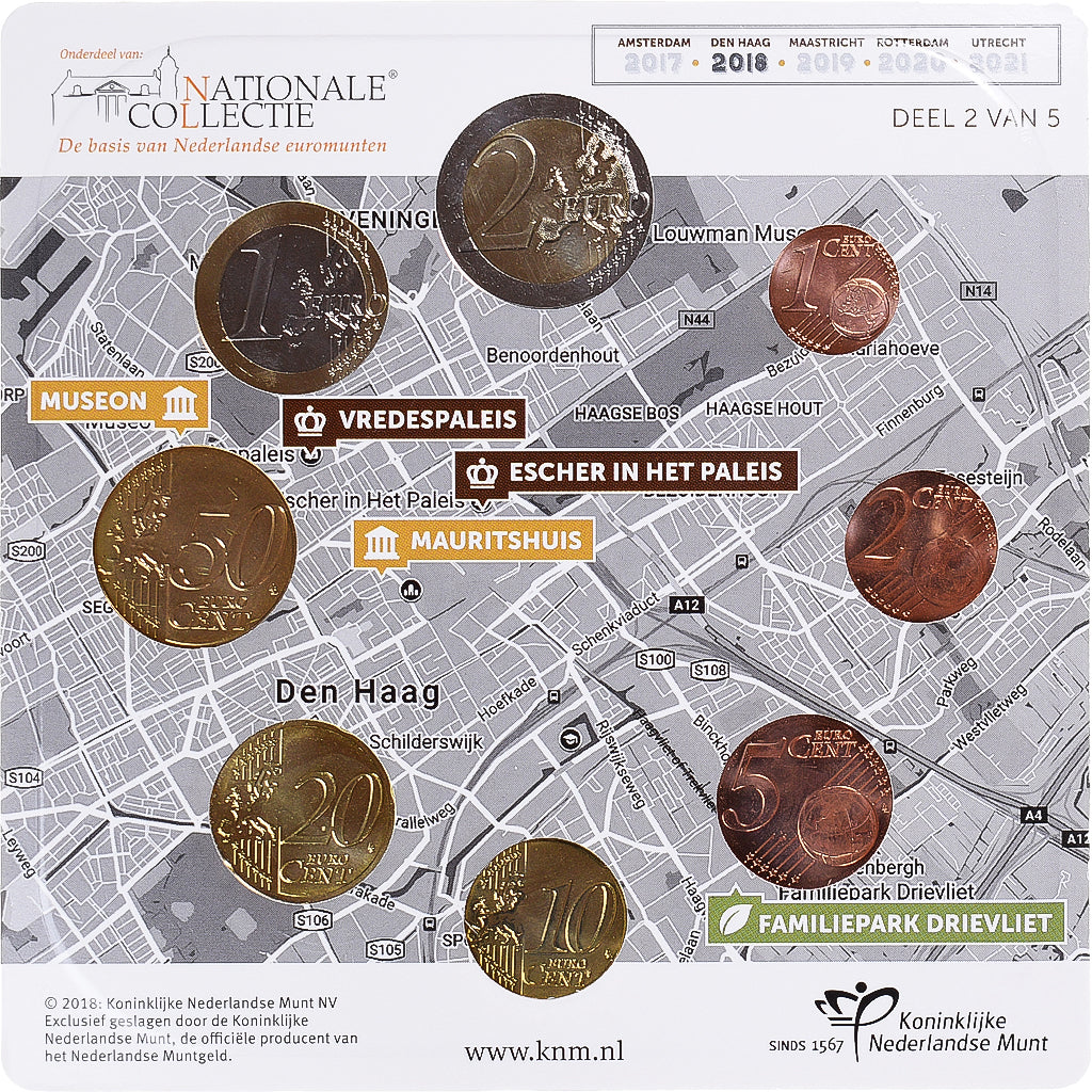 Netherlands, Euro-Set, 2018, Utrecht, DEN HAAC.BU, MS(65-70)