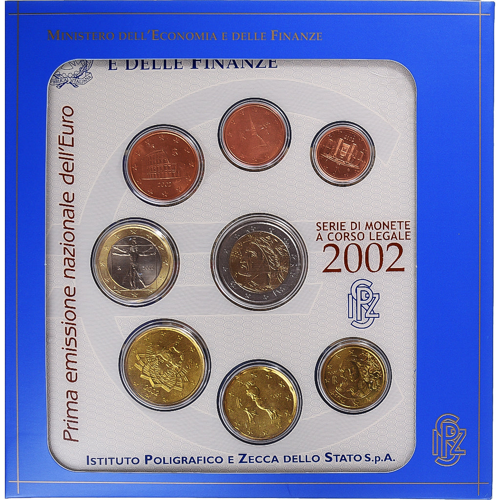 Włochy, Set, 2002, Rome, BU, MS(65-70), ND