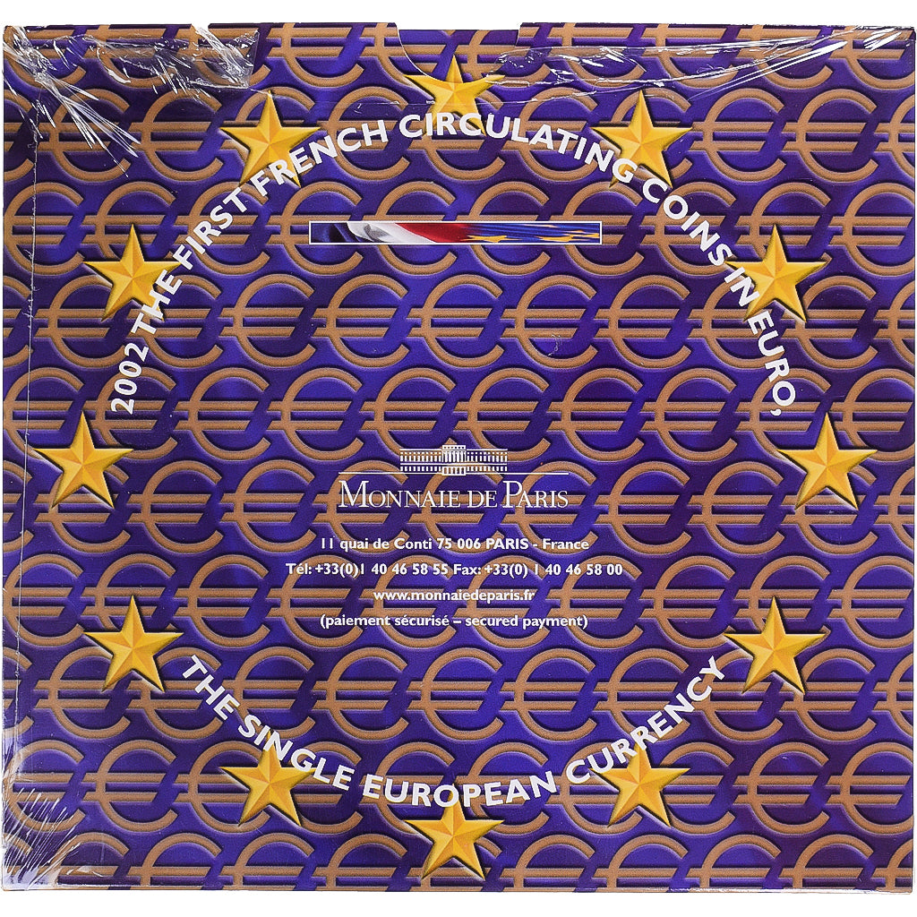 France, Monnaie de Paris, Euro-Set, 2002, BU, MS(65-70)