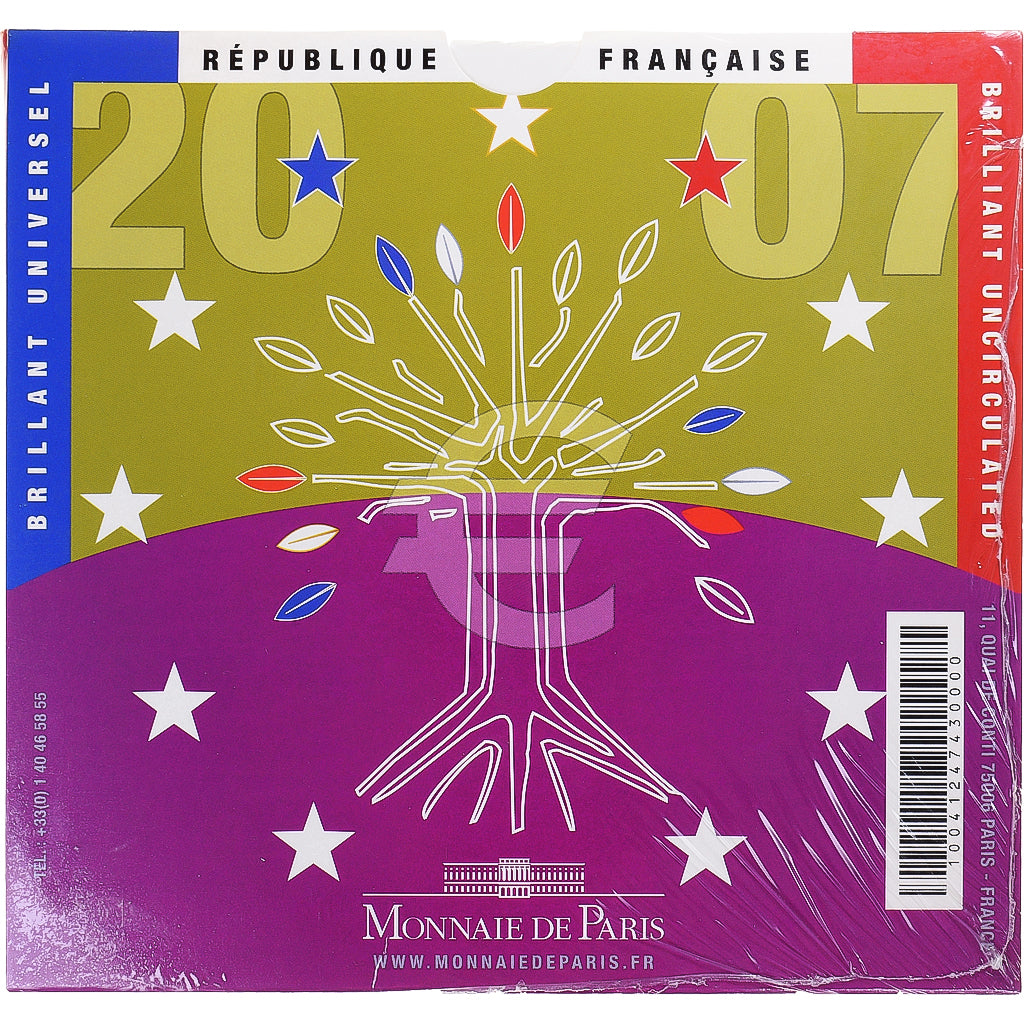 France, Monnaie de Paris, Set, 2007, Paris, BU, MS(65-70)