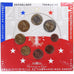 France, Monnaie de Paris, 1 Cent to 2 Euro, 2010, Paris, BU, MS(65-70)