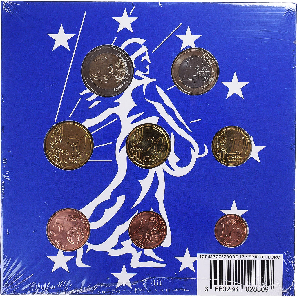 Frankreich, Monnaie de Paris, Euro-Set, 2017, Pessac, BU, STGL