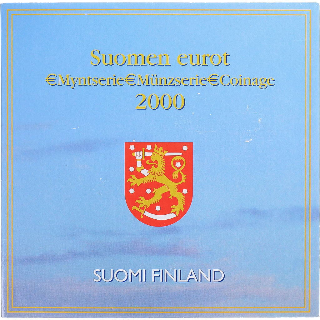 Finland, 1 Cent to 2 Euro, euro set, 2000, Mint of Finland, BU, FDC, n.v.t.