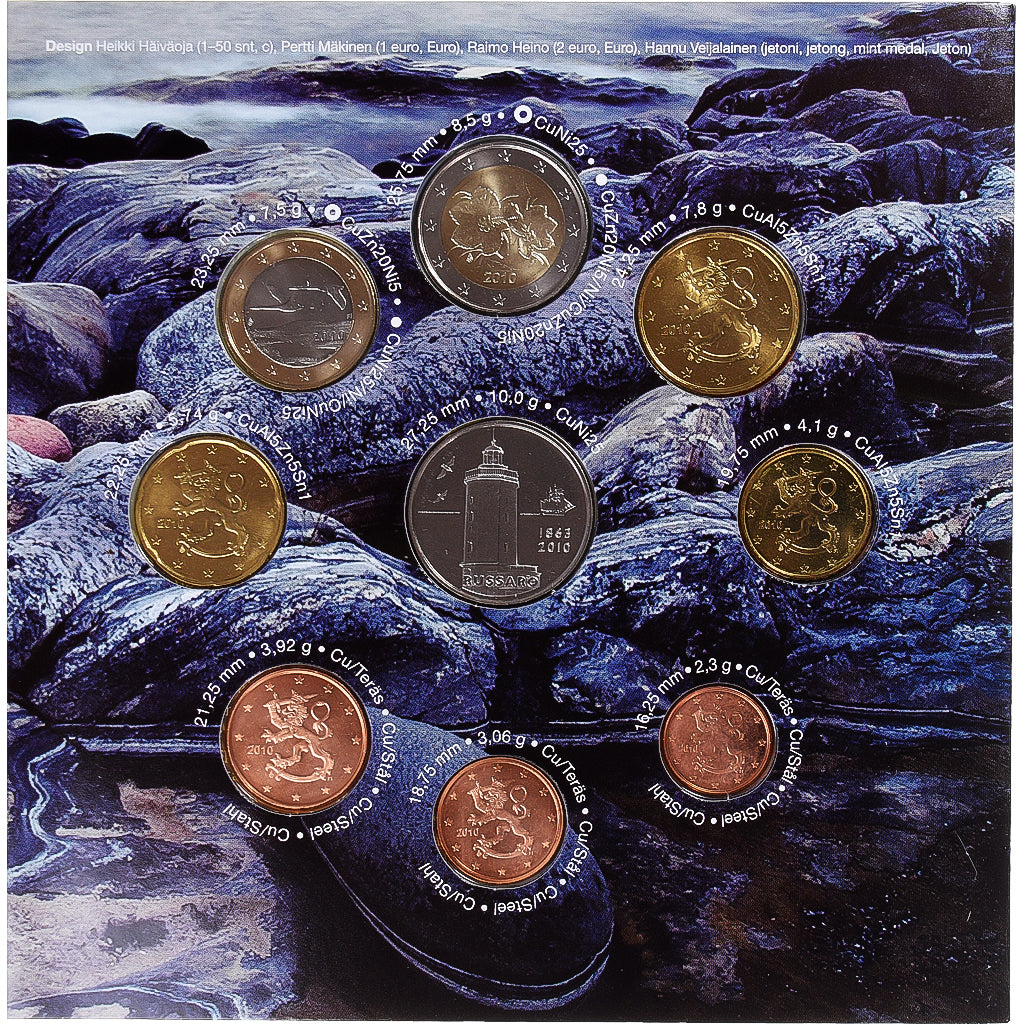 Finland, Euro-Set, 2010, Vantaa, RUSSARÖ .BU, FDC, n.v.t.