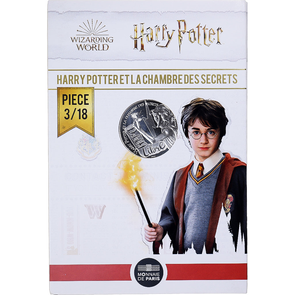 Francia, 10 Euro, 2021, Monnaie de Paris, Harry Potter et la chambre des secrets