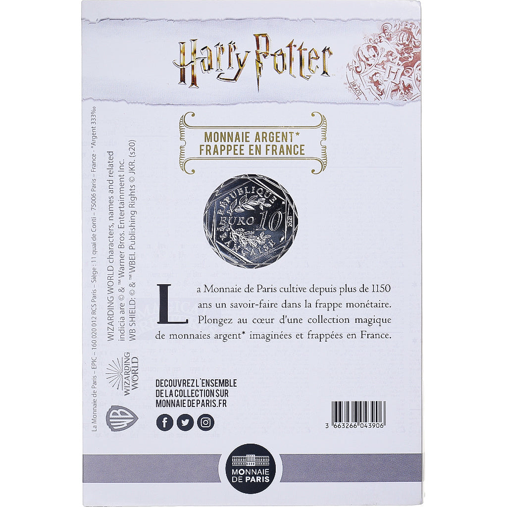 France, 10 Euro, 2021, Monnaie de Paris, Harry Potter et le le prisonnier