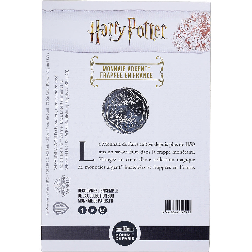 Frankreich, 10 Euro, 2021, Monnaie de Paris, Harry Potter et la coupe de