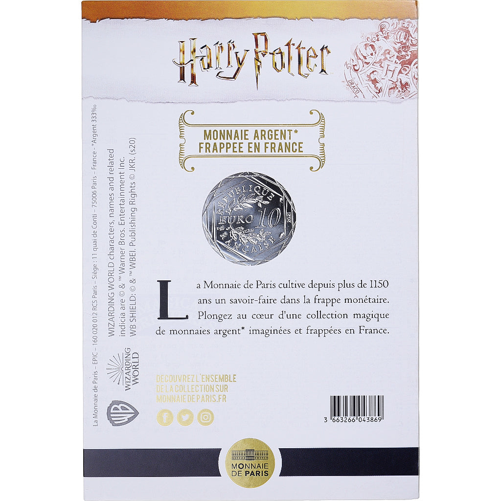 Francia, 10 Euro, 2021, Monnaie de Paris, Harry Potter et la coupe de feu.8/18