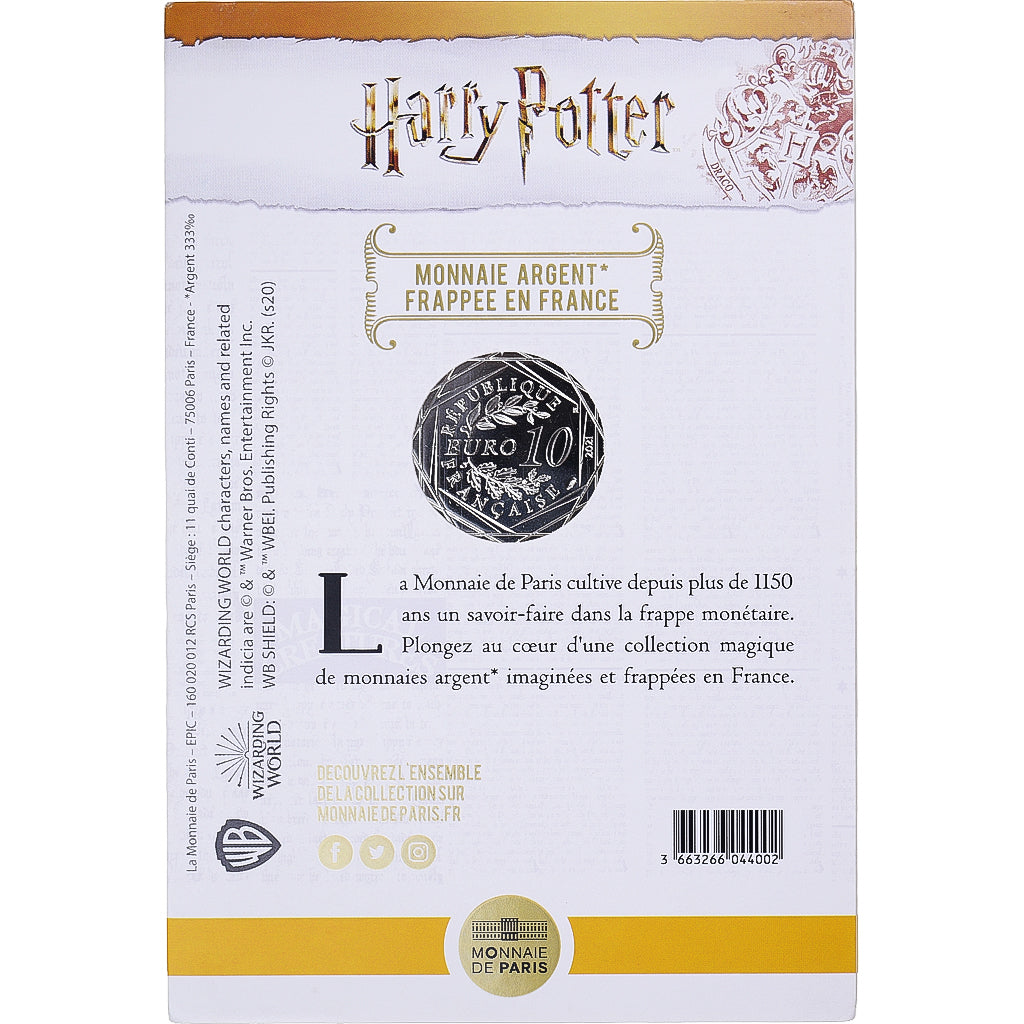 France, 10 Euro, 2021, Monnaie de Paris, Harry Potter et l'ordre du