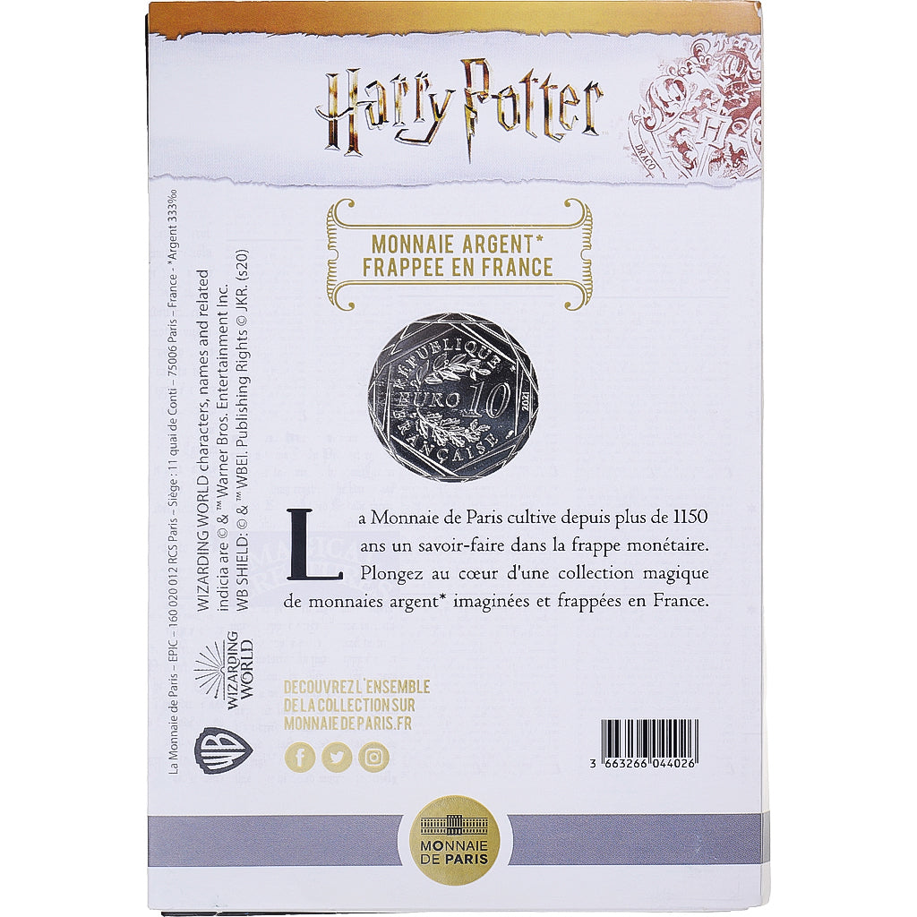France, 10 Euro, 2021, Monnaie de Paris, Harry Potter et les Reliques de la