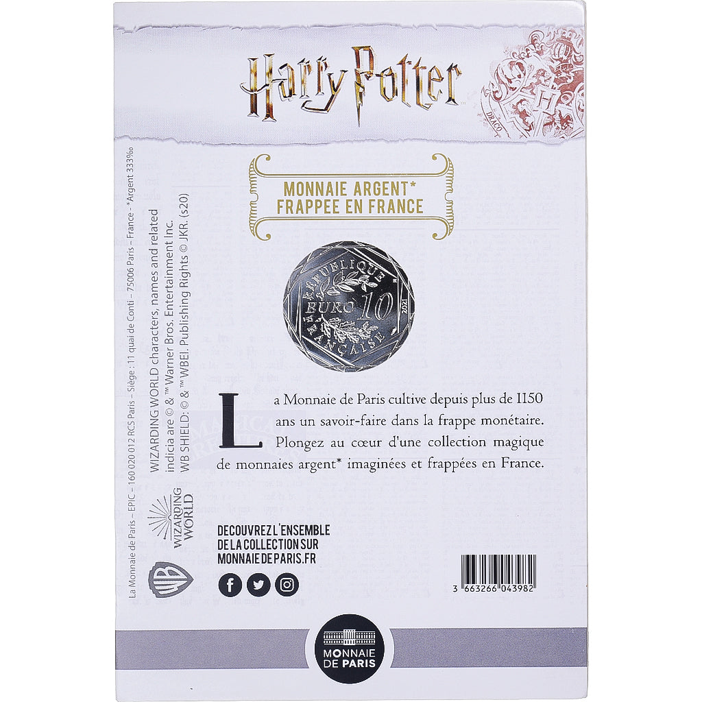 France, 10 Euro, 2021, Monnaie de Paris, Harry Potter et les Reliques de la