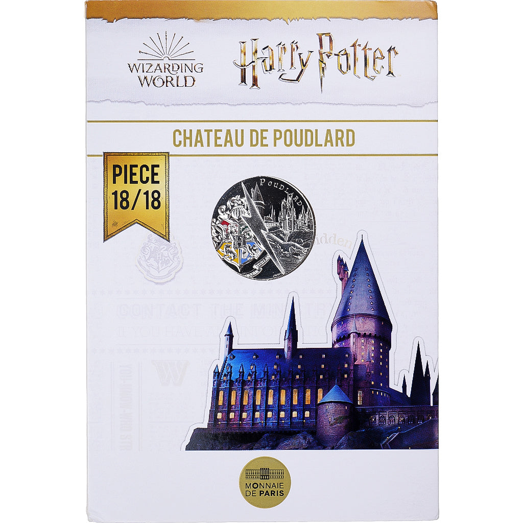 France, 10 Euro, 2021, Monnaie de Paris, Harry Potter. CHATEAU de POUDLARD.18/18