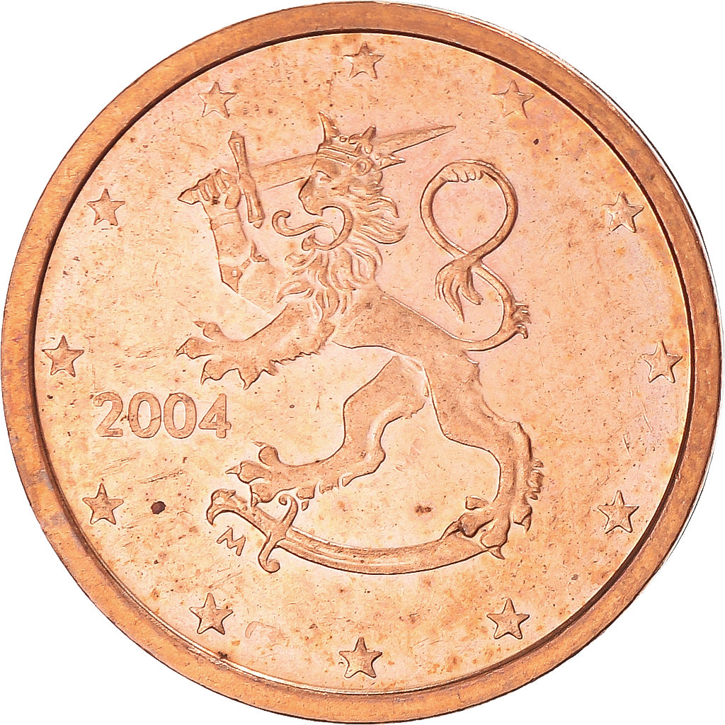 Finlandia, 2 Euro Cent, 2004, MBC+, Cobre chapado en acero