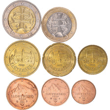 Slovakia, Set, 2009, Set 8 monnaies Euro. Kremnica, MS(63)