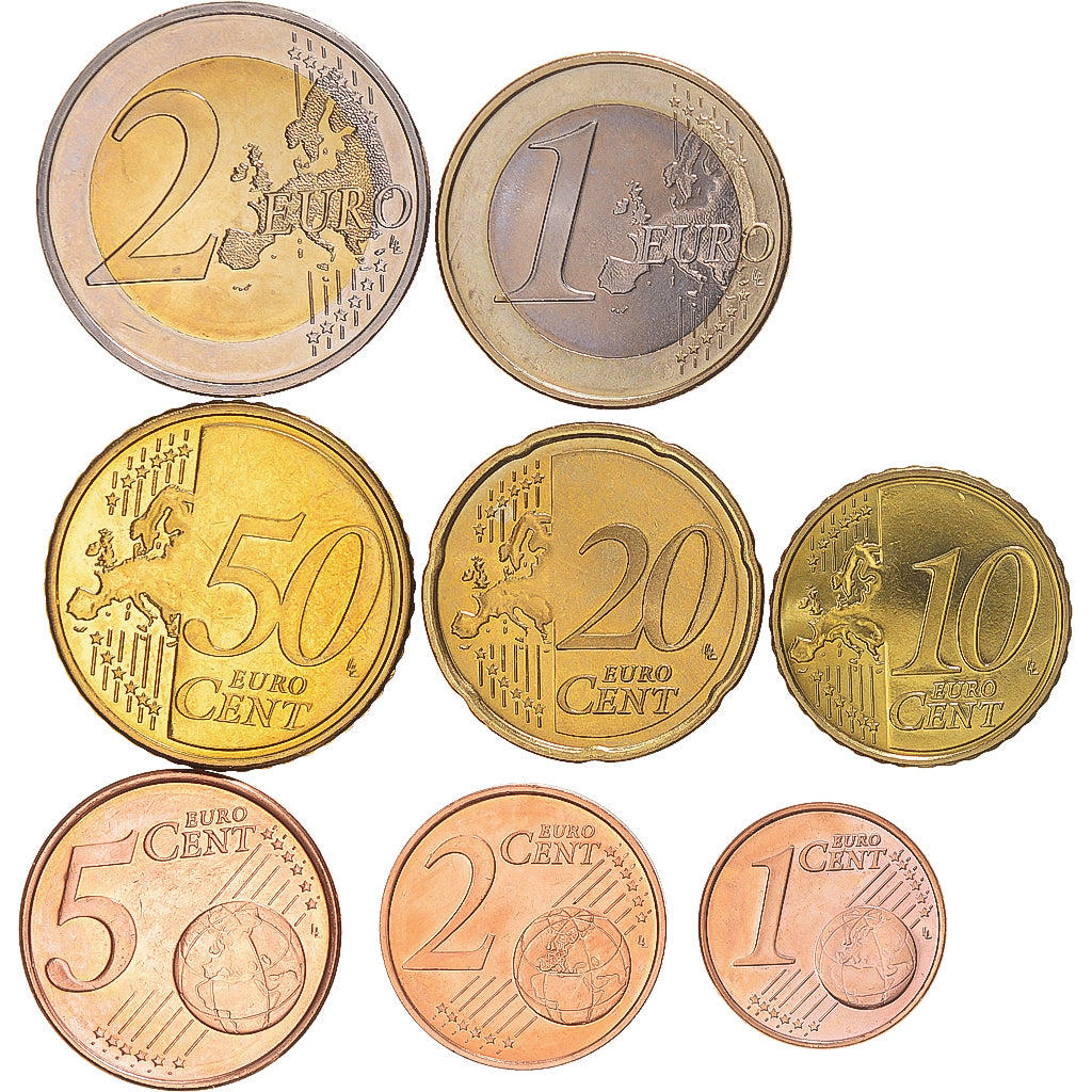 Slovenia, Set Euros, 2007, Set 8 monnaies Euro.Vantaa, MS(63)