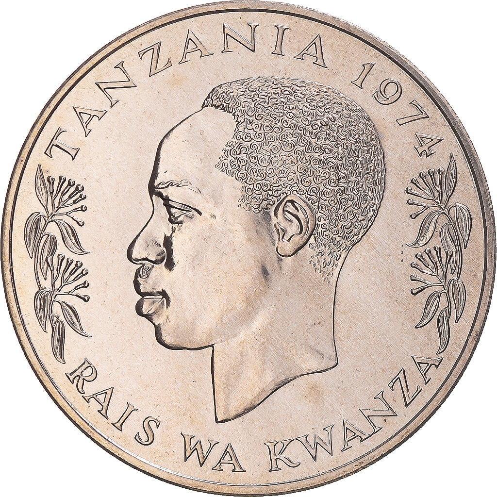Coin, Tanzania, 50 Shilingi, 1974, MS(63), Silver, KM:8