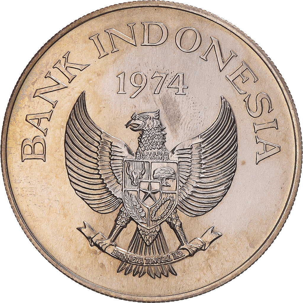Coin, Indonesia, 5000 Rupiah, 1974, Conservation, MS(63), Silver, KM:40