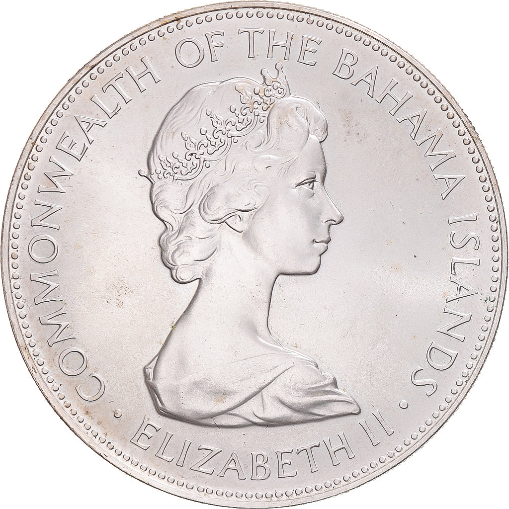Coin, Bahamas, Elizabeth II, 5 Dollars, 1971, Franklin Mint, U.S.A., MS(63)