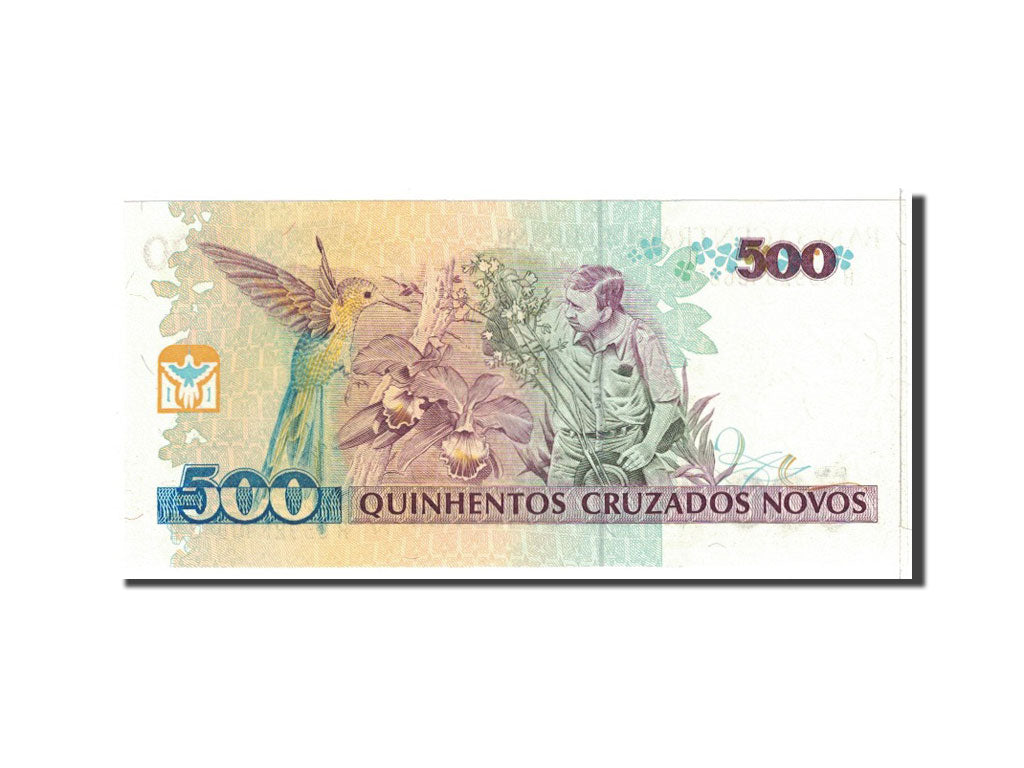 Brazil, 500 Cruzados Novos, 1990, KM:222a, UNC(65-70)