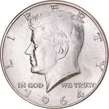 Coin, United States, Kennedy Half Dollar, Half Dollar, 1964, U.S. Mint