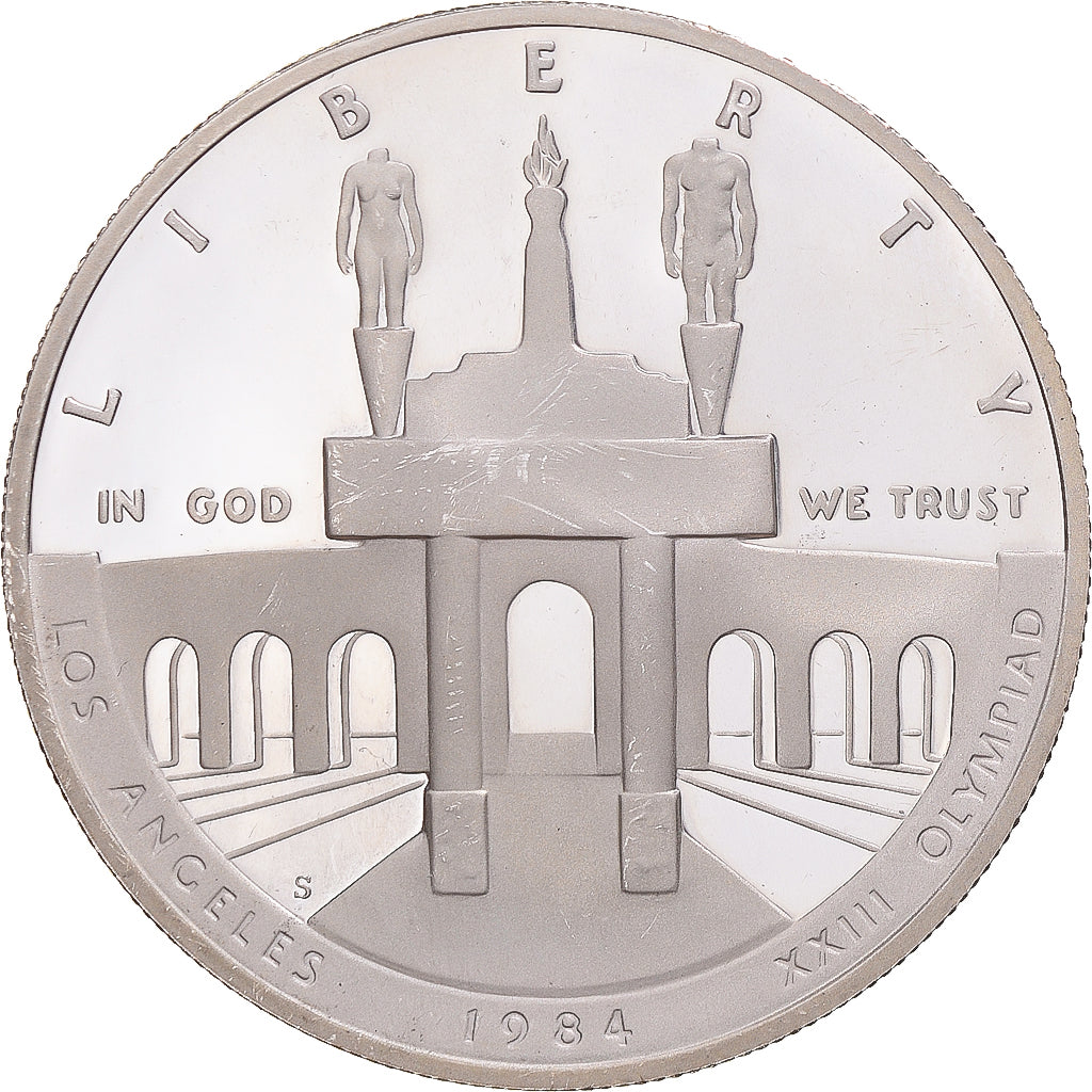 Coin, United States, Jeux Olympiques, Dollar, 1984, U.S. Mint, San Francisco