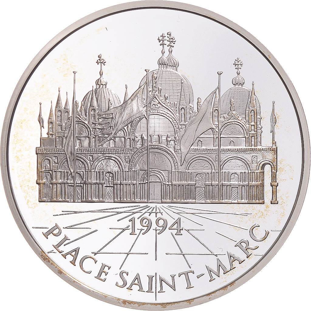 Coin, France, Place Saint-Marc, Monuments et Sites d'Europe, 100 Francs-15 Ecus