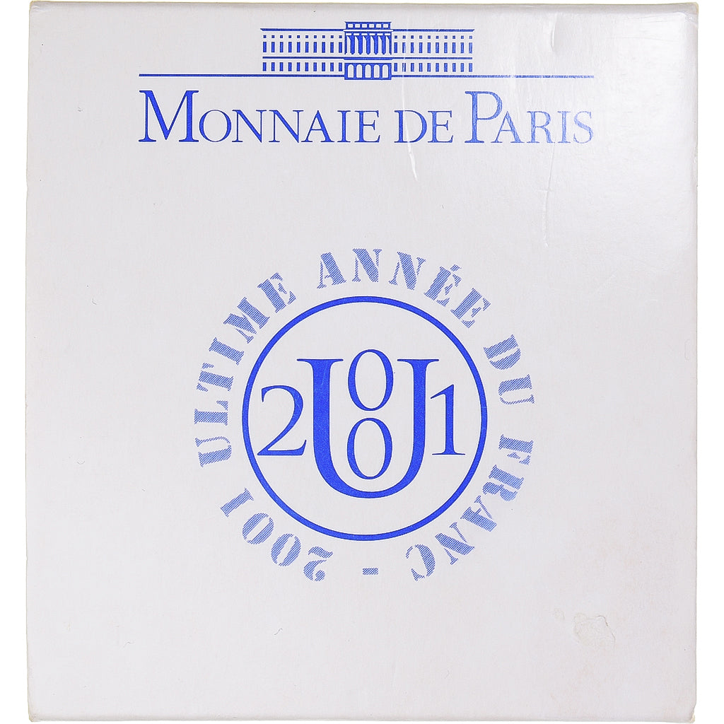 Moneta, Francja, Monnaie de Paris, 5 Francs, 2001, Paris, Last Year of the