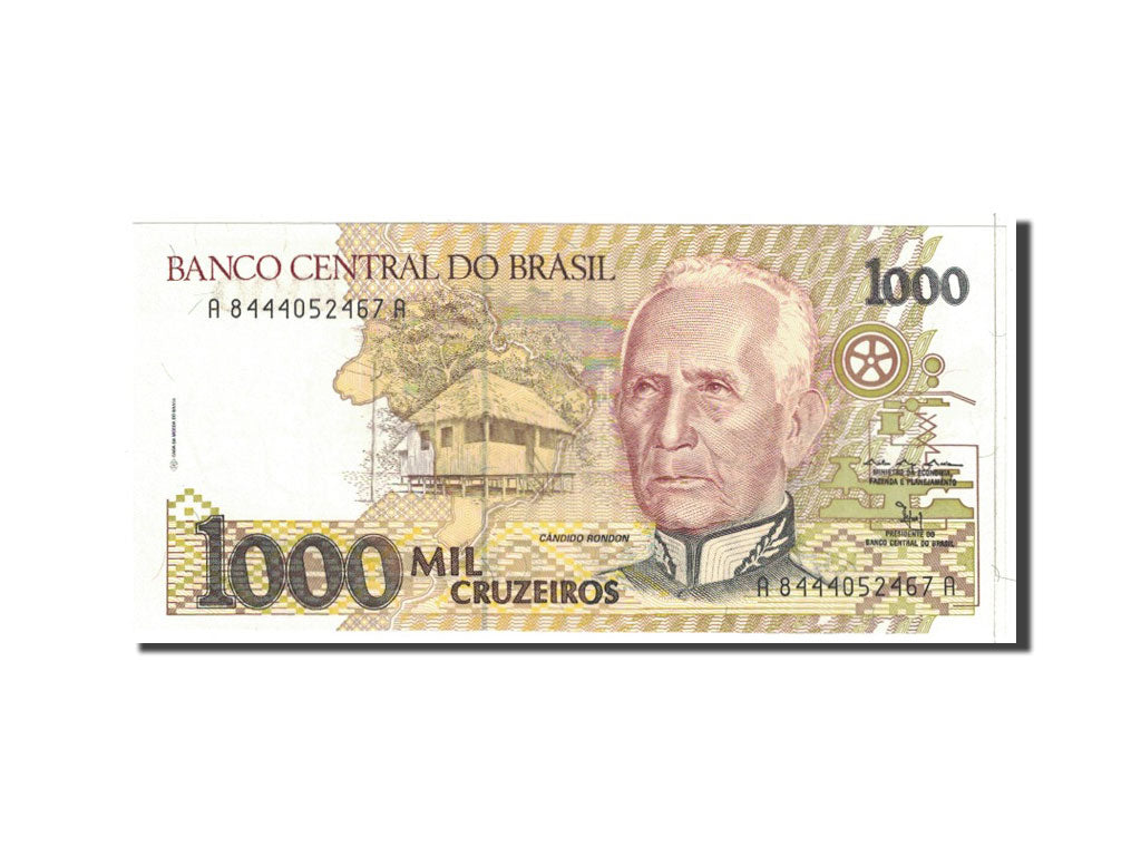 Banknote, Brazil, 1000 Cruzeiros, 1991, Undated, KM:231c, UNC(65-70)