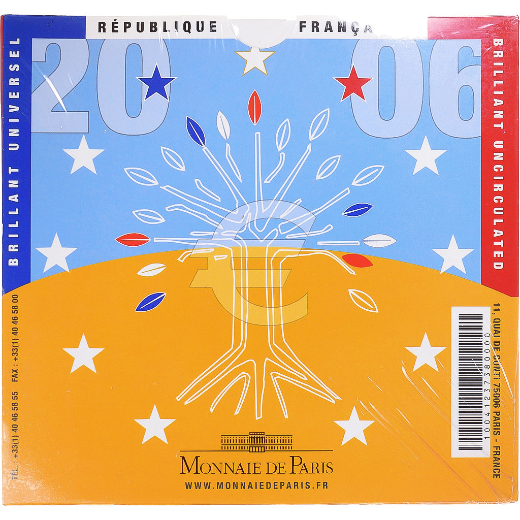 Frankrijk, Parijse munten, Euro-Set, 2006, FDC.BU, FDC, (No Composition)