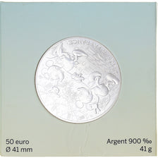 France, 50 Euro, Mickey & la France, 2018, Paris, MS(65-70), Silver