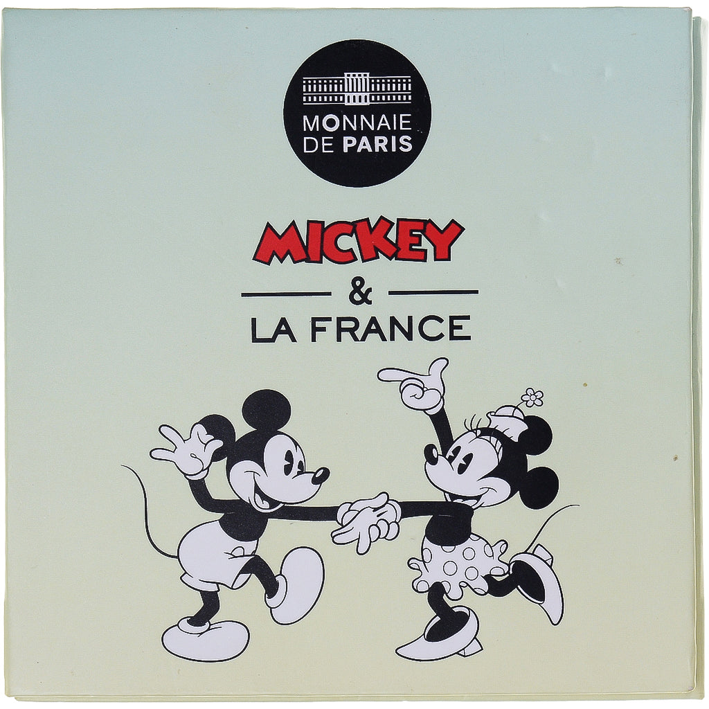 France, 50 Euro, Mickey & la France, 2018, Paris, MS(65-70), Silver
