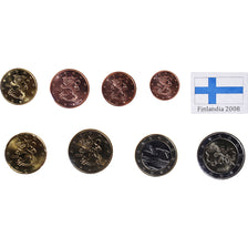 Finlândia, Set Euros, 2008, MS(63), N/D
