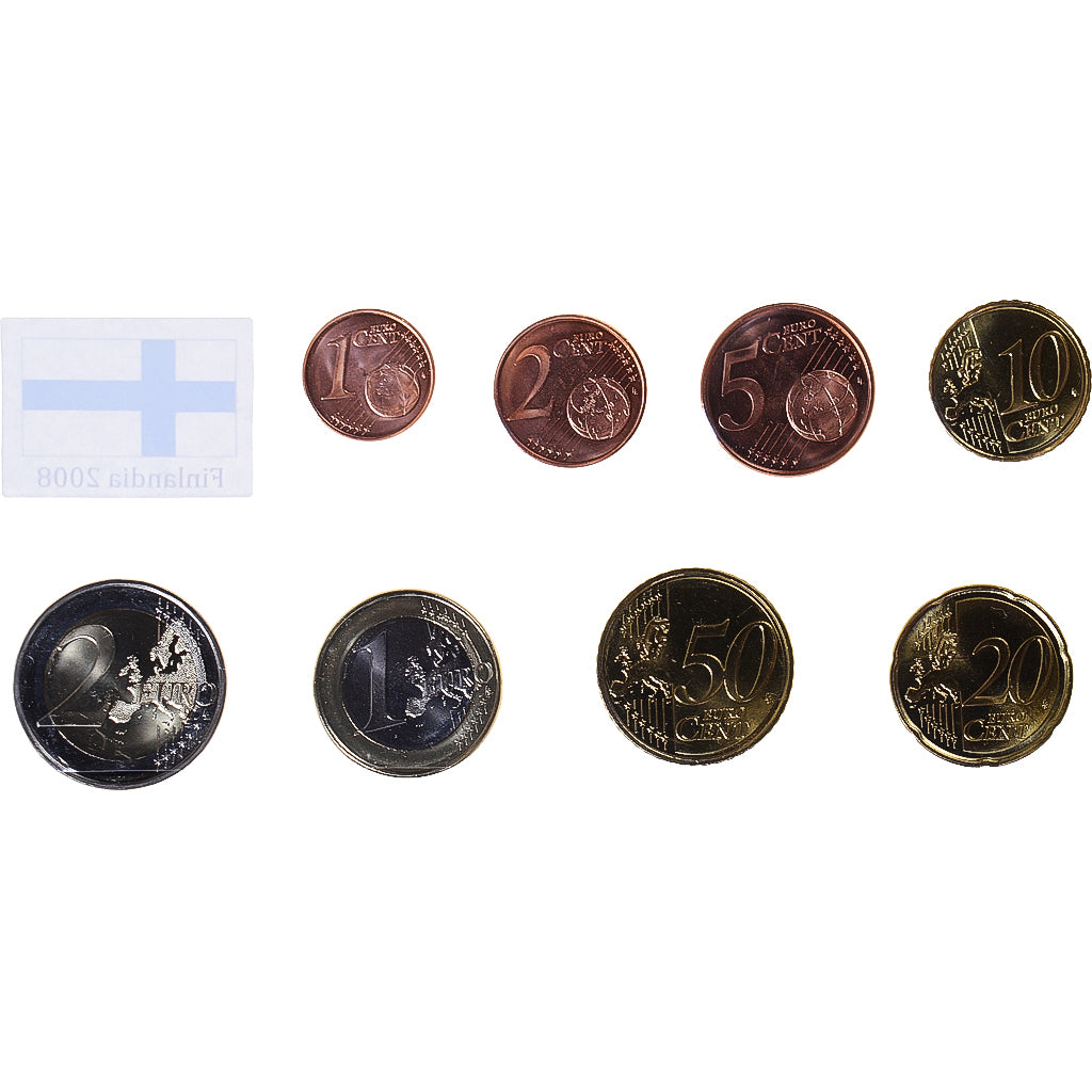 Finnland, Set Euros, 2008, UNZ