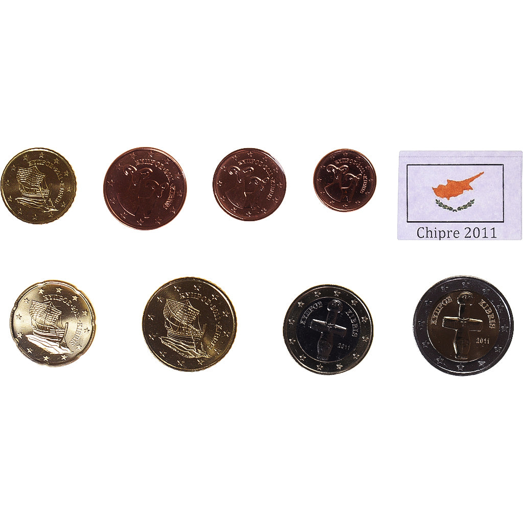Cyprus, Euro-Set, 2011, MS(63)